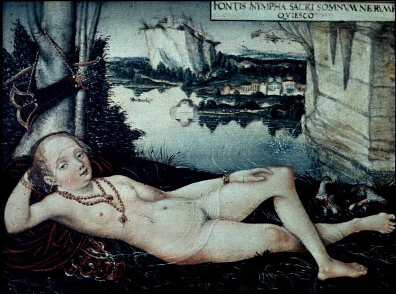 File:Water Nymph Resting-Lucas Cranach-1530.jpg