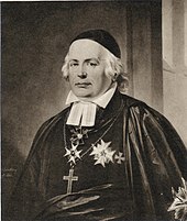 Wilhelm Faxe was bishop for 43 years (1811-1854), a period beaten only by bishop Ascer in the early Middle Ages. Wilhelm Faxe 1840.jpg