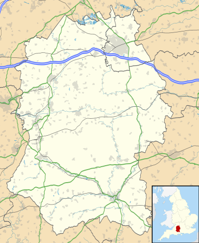 Mapa konturowa Wiltshire
