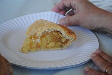 Slice of Yatala pie, 2015 Yatala Pie Shop, slice of pie, 2015.jpg
