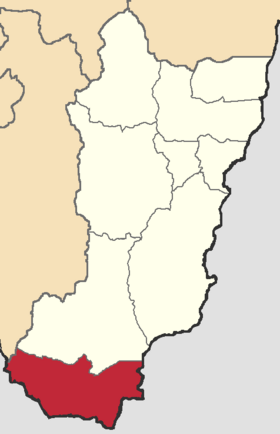 Umístění kantonu Chinchipe