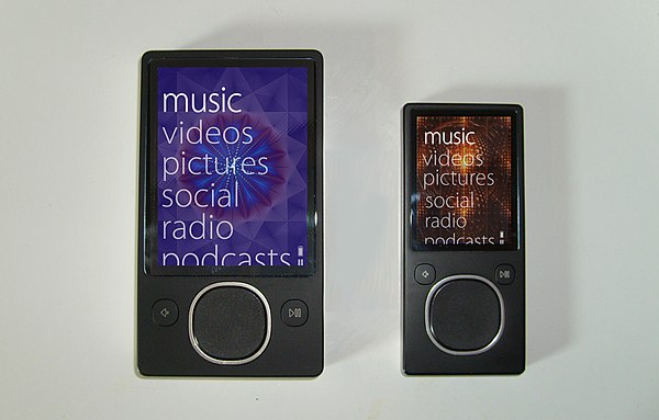 Zune 30/80/120 and Zune 4/8/16 menu system