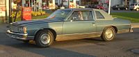1977 Pontiac Parisienne coupe (with wheel skirts removed)
