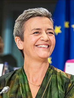 (Margrethe Vestager) Hearings of Margrethe Vestager DK, vice president-designate for a Europe fit for the digital age (48865071413) (cropped).jpg
