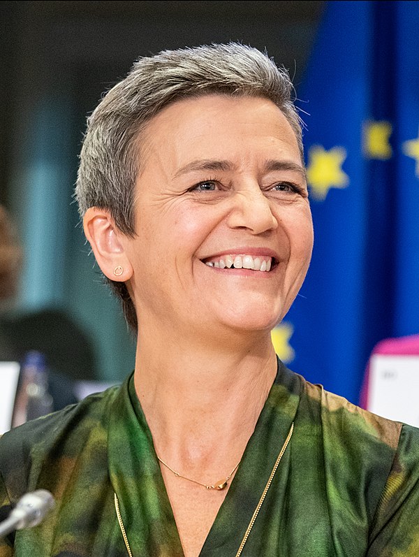 Image: (Margrethe Vestager) Hearings of Margrethe Vestager DK, vice president designate for a Europe fit for the digital age (48865071413) (cropped)