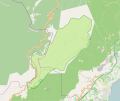 Гора Роман-Кош на мапі району Бабуган-яйли