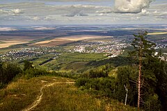 Belokurikha.  Vista de la ciudad desde el monte Tserkovka