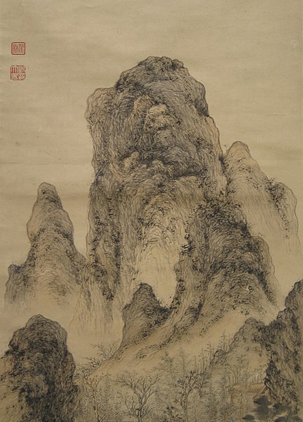 File:明 顧懿德 倣王蒙玩月圖 軸-Enjoying the Moon- Landscape in the Manner of Wang Meng MET 13 220 111 d1.jpg