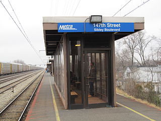 <span class="mw-page-title-main">147th Street (Sibley Boulevard) station</span> Commuter rail station in Harvey, Illinois