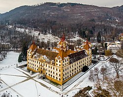 Zimní snímek zámku