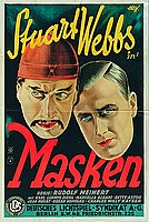 1929-1930 Erich Ludwig Stahl Filmplakat für den Stummfilm Masken in der Reihe Stuart Webbs, Deutsches Lichtspiel-Syndikat AG.jpg