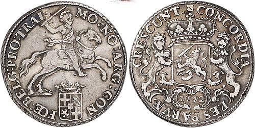 Silver coin: 1 ducaton Utrecht – 1772