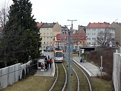 Przystanek przy Frankenstrasse