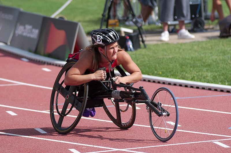 File:2013 IPC Athletics World Championships - 26072013 - Chelsea McClammer of USA during the Women's 400m - T53 first semifinal.jpg