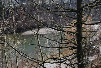 The Sonnaz flows into the Schiffenensee