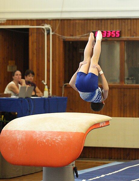 File:2019-05-25 Budapest Cup age group III all-around competition vault (Martin Rulsch) 146.jpg