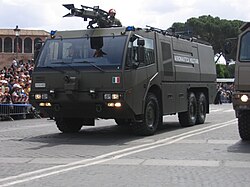 IVECO-Magirus Dragon X6 TA, firefighting truck of the Aeronautica Militare (Italian Air Force).