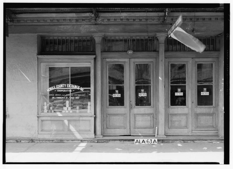 File:58 SOUTH COMMERCE STREET - 58 South Commerce Street (Commercial Building), Mobile, Mobile County, AL HABS ALA,49-MOBI,152-1.tif