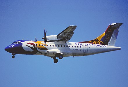 An ATR 42 of Air Littoral, which served as the type's launch operator