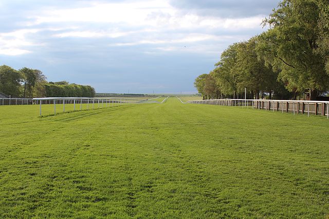 A view of The July Course track, Newmarket, UK