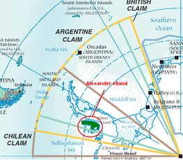 Kaart van Alexandereiland