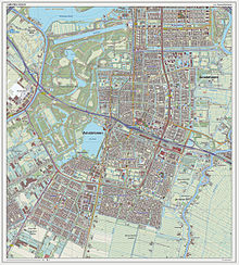 Topographic map of Amstelveen, September 2014