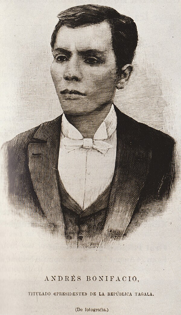 Andrés Bonifacio, one of the founders of Katipunan.