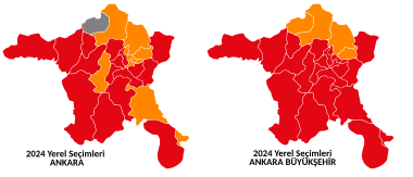 Ankara'da 2024 Türkiye Yerel Seçimleri