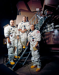 Posádka Apolla 8 (zleva: Lovell, Anders a Borman)