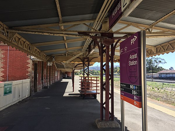 Westbound view from Platform 2, April 2022