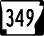 Highway 349 marker