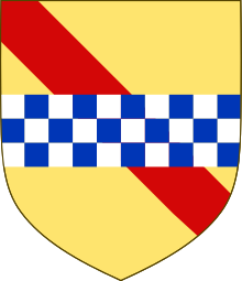 Escutcheon of the Stewart baronets of Castlemilk Arms of the House Stewart of Castlemilk.svg