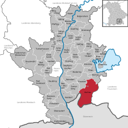 Kaart van Aschau im Chiemgau