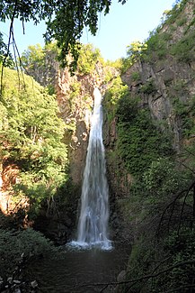 Waterfall on the lower reaches