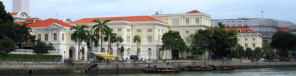Aasian sivilisaatioiden museo Singapore-joelta katsottuna
