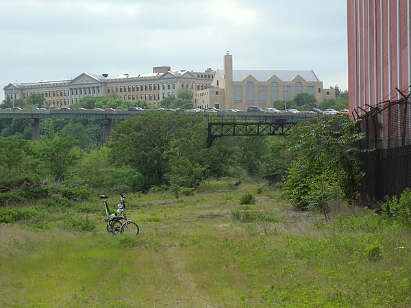 Overlooking lower Jersey City