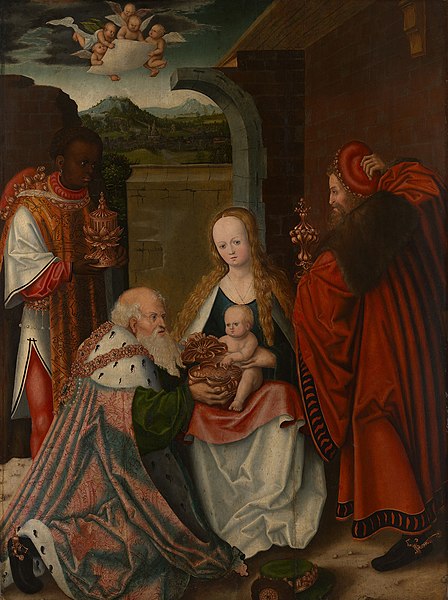 File:Attributed to the school of Lucas Cranach the Elder (1472-1553) - The Adoration of the Magi - RCIN 401377 - Royal Collection.jpg