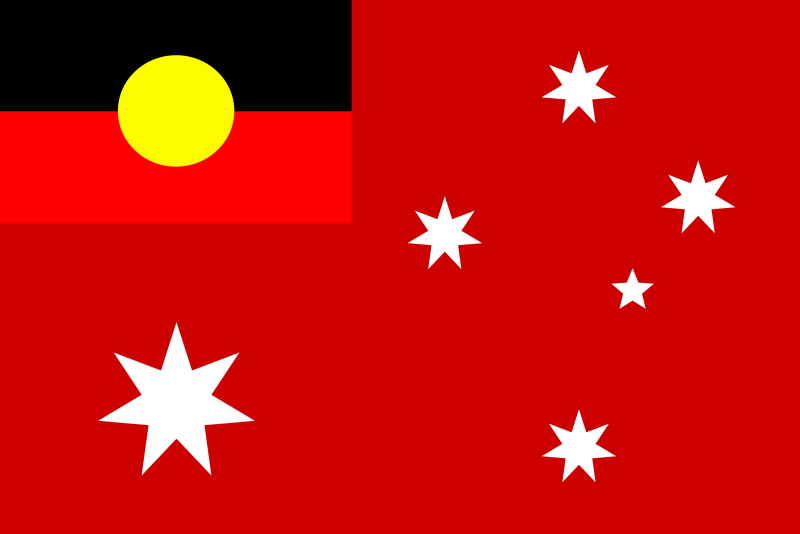 File:Australian Red Ensign with Aboriginal Flag (2-3).svg