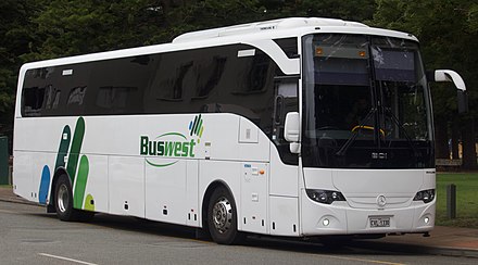 An example of a private bus operating for BusWest in Perth