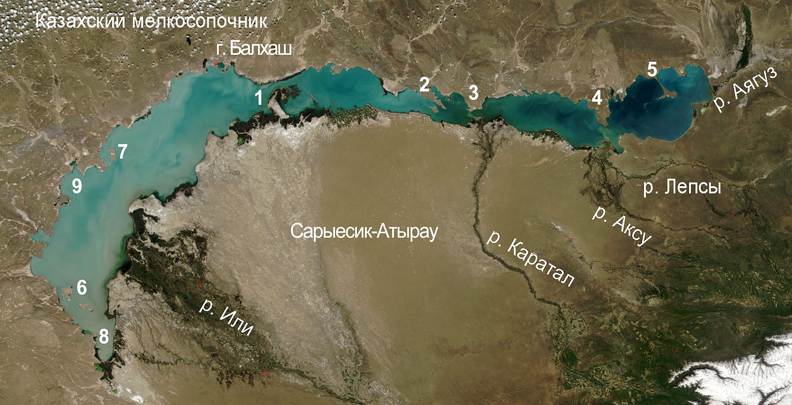 Балхаш карта евразии