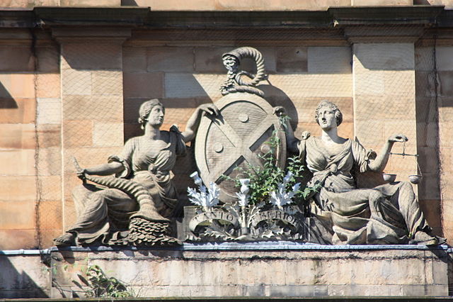 Bank of Scotland coat of arms, Head Office, The Mound, Edinburgh