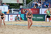 Deutsch: Beachhandball Europameisterschaften 2019 (Beach handball Euro); Tag 6: 7. Juli 2019 – Spiel um Platz Drei, Frauen, Kroatien-Niederlande 0:2 (14:23, 20:22) English: Beach handball Euro; Day 6: 7 July 2019 – Women's Bronze Medal Match – Croatia-Netherlands 0:2 (14:23, 20:22)