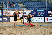 Deutsch: Beachhandball Europameisterschaften 2019 (Beach handball Euro); Tag 1: 2. Juli 2019 – Männer, Vorrunde Gruppe D, Polen-Schweden 2:1 (18:10, 15:9; 8:6) English: Beach handball Euro; Day 1: 2 July 2019 – Men Preliminary Round Group D – Poland-Sweden 2:1 (18:10, 15:9; 8:6)