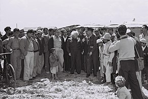 דוד בן-גוריון בביקור בפטיש (מושב) (שנת 1955)