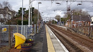 Bishopton railway station Railway station in Renfrewshire, Scotland, UK