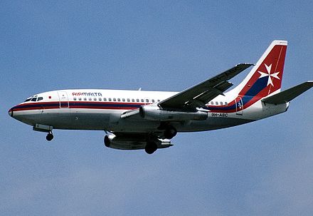 Once a mainstay of the fleet, the Boeing 737-200 series has since been phased out, seen here at London Heathrow Airport in 1983.