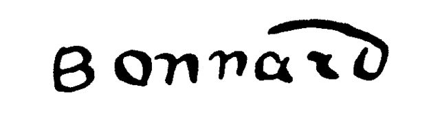 signature de Pierre Bonnard