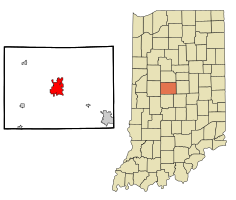 Location in the state of Indiana