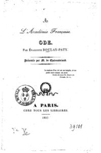 Évariste Boulay-Paty, À l’Académie française, 1827    