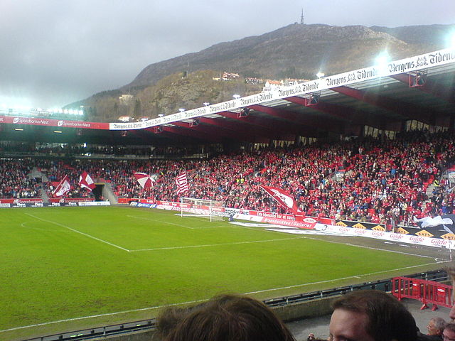 A 2007 match at Brann Stadion between Brann and Strømsgodset.